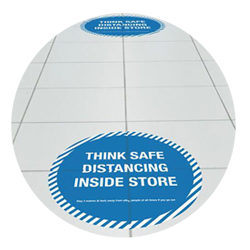 5d6d194e-b291-49e3-8a62-fd42ba75c686.png Think safe distancing inside store sticker text