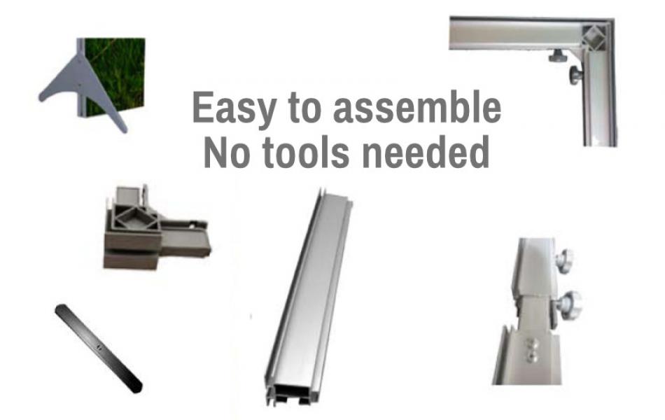 Easy to assemble - no tools needed